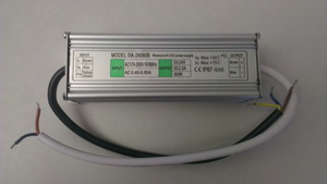 60W LED-power supply, 24V, 2,5A, WP, IP68