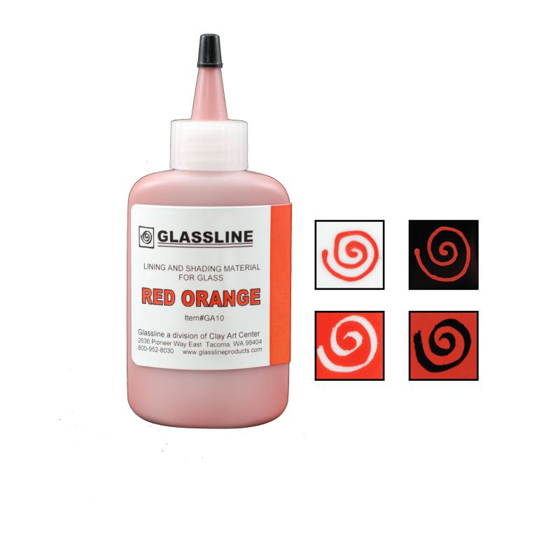 Glassline crayon GA10 red orange 56g
