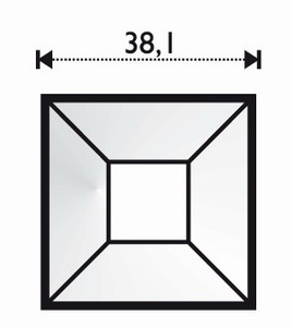 Mirror-Bevel 1.5 x 1.5" Mirror-Bevel 1.5 x 1.5"