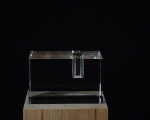 Pen Holder Glass Cube 50x50x80mm Pen Holder Glass Cube 50x50x80mm