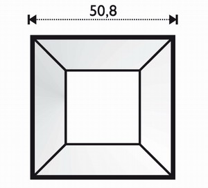 Mirror-Bevel 2 x 2" Mirror-Bevel 2 x 2"