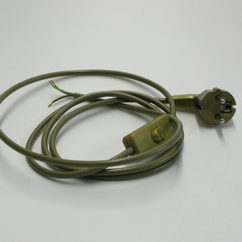 Cord 3way with plug/switch gold