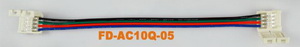 LED-connector for RGB 10mm, +wire +connector