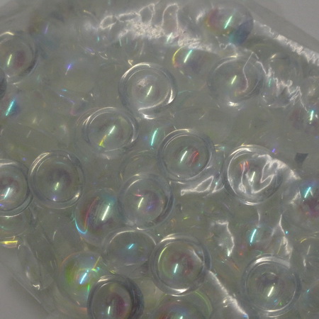 Glass jewel 12mm clear iri Glass jewel 12mm clear iri