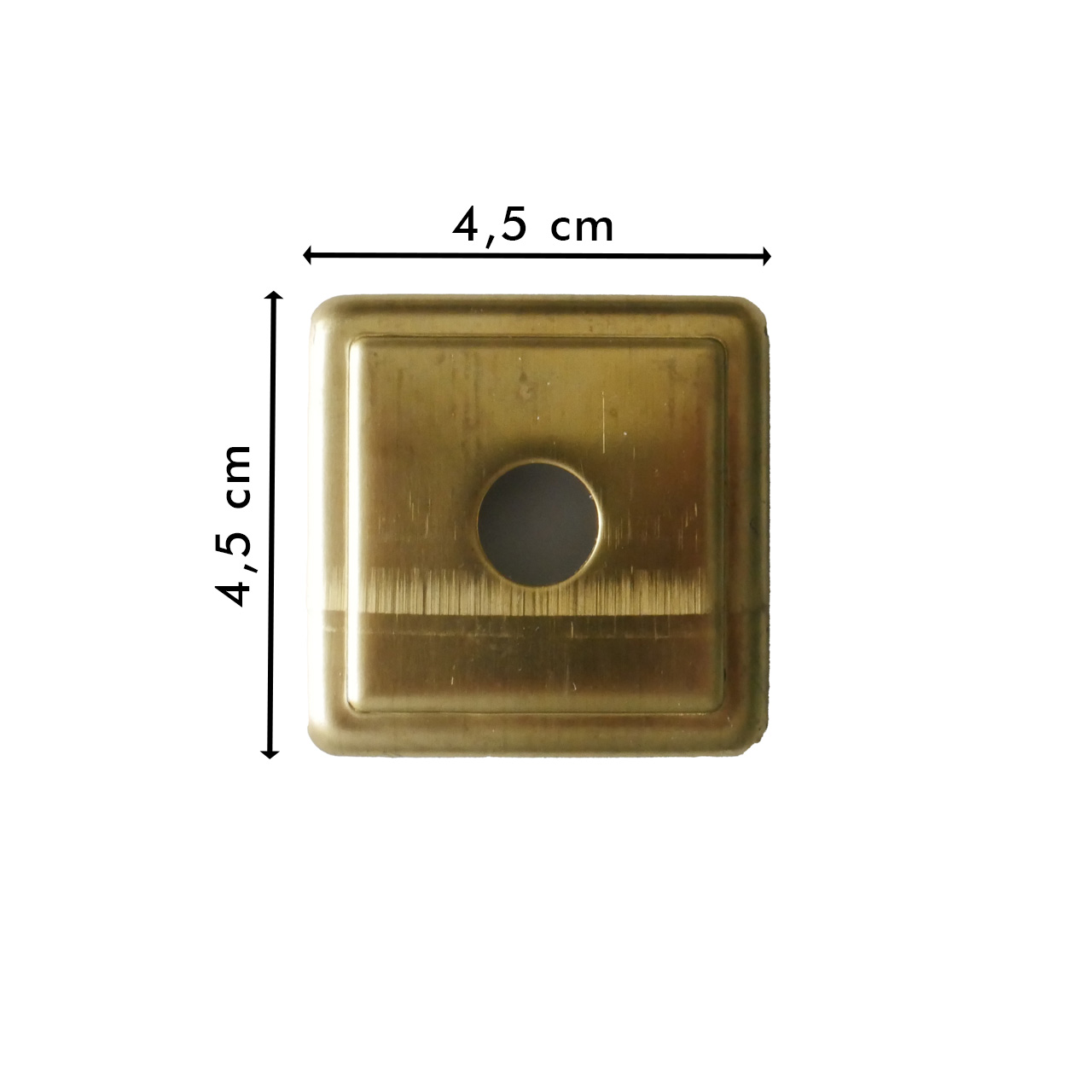 Cap square brass 4,3cm Cap square brass 4,3cm