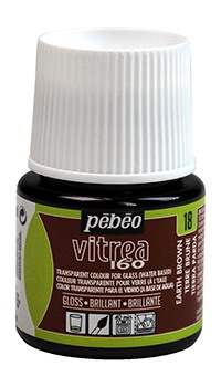 Glasspaint Pebeo Vitrea160 Earth Brown 18