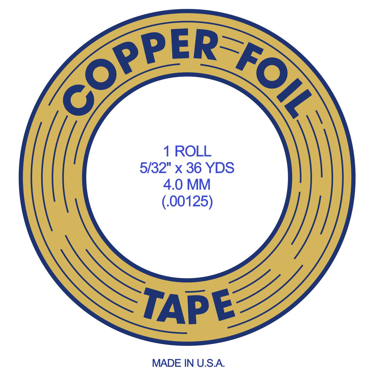 EDCO Copper Foil copper 5/32" 4,0mm EDCO Copper Foil copper 5/32" 4,0mm