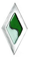 APPLIKAS Diamond 72 x 140 mm Design 22 green