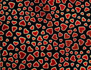 Dichroic Borderline Hearts AK 96