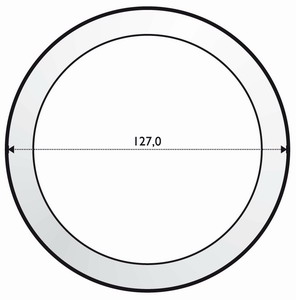 Mirror-Bevel Circle D: 5" Mirror-Bevel Circle D: 5"