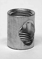 Plain coupling w. hole 12x15mm Plain coupling w. hole 12x15mm