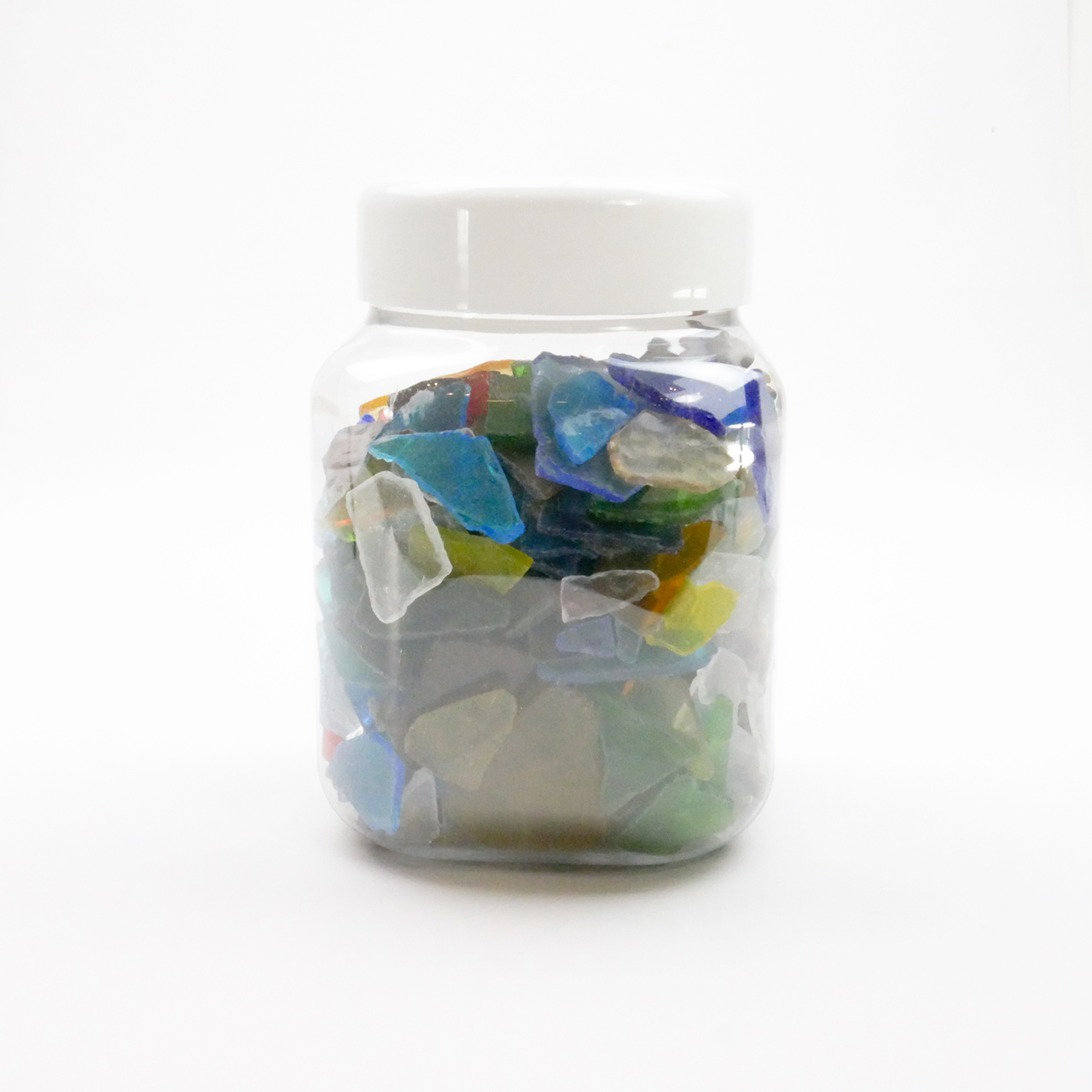 Mosaic crash glass XL colored transparent 1kg Mosaic crash glass XL colored transparent 1kg