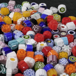 MILLEFIORI-Scheiben d: 7-8mm, 100g