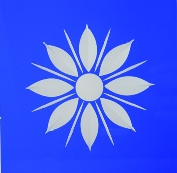 Friesecke 12 x12 cm Margerite blau Friesecke 12 x12 cm Margerite blau