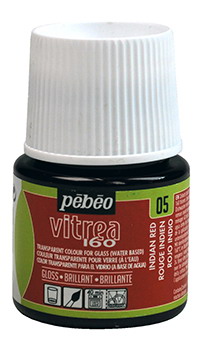 Glasfarbe Pebeo Vitrea160 Indischrot 05