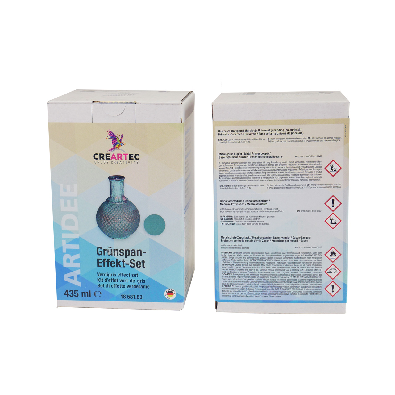 Set oxidation métallique vert-de-gris Set oxidation métallique vert-de-gris