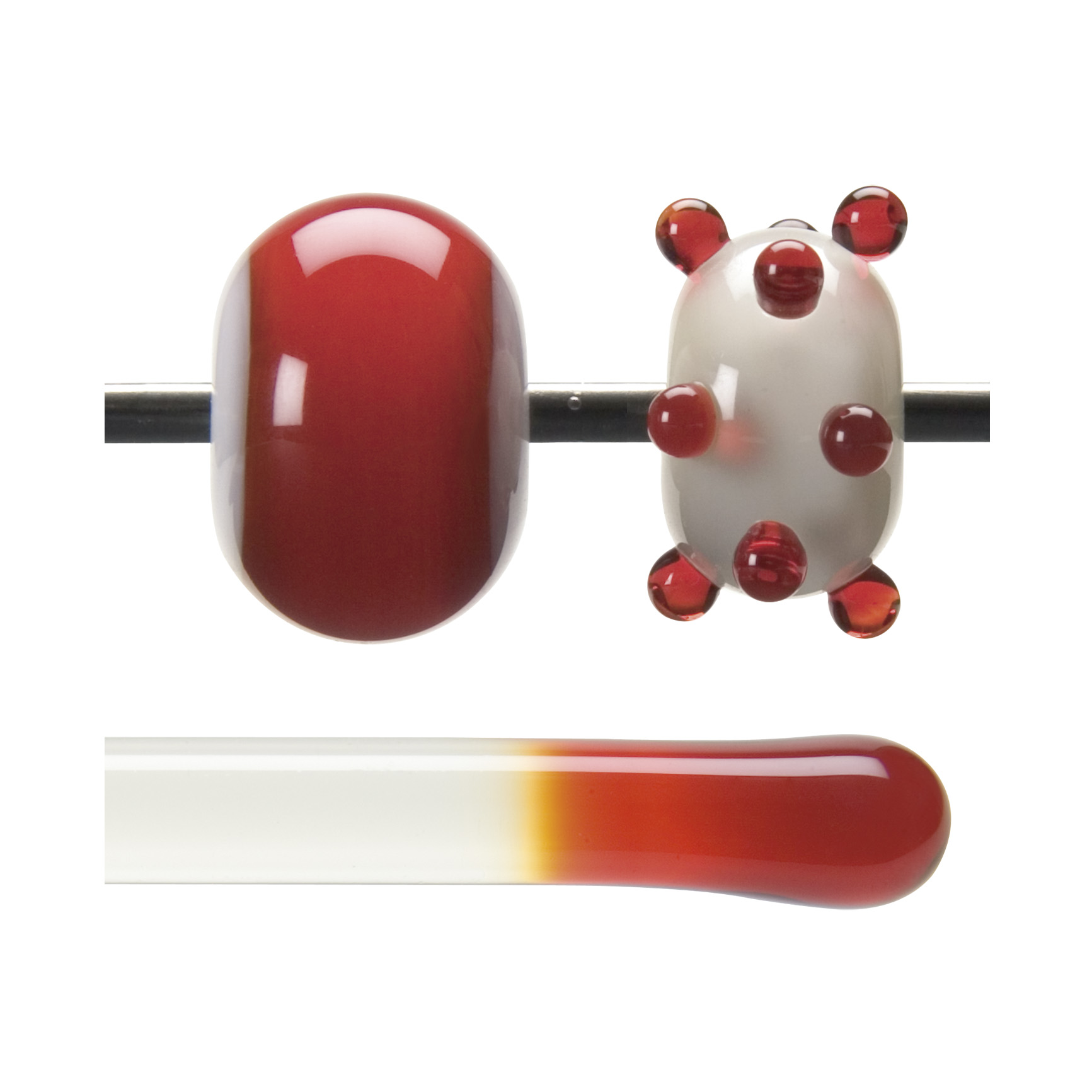 BULLSEYE varilla de vidrio 1122 F