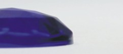 Oval Faceted 40/30 cobalt blue