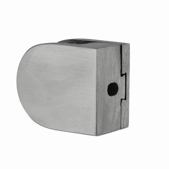 Porte-verre poteau rond, V2A mat, 45x67mm Porte-verre poteau rond, V2A mat, 45x67mm