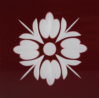 Friesecke 10x10cm Lilie rot Friesecke 10x10cm Lilie rot