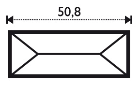 Bevel Pencil 3/4 x 2"