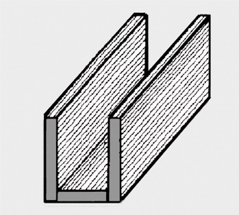 Lead came U flat 6x4,5 mm, 50kg Lead came U flat 6x4,5 mm, 50kg