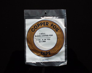 EDCO Kupferfolie schwarz 7/32" 5,6mm