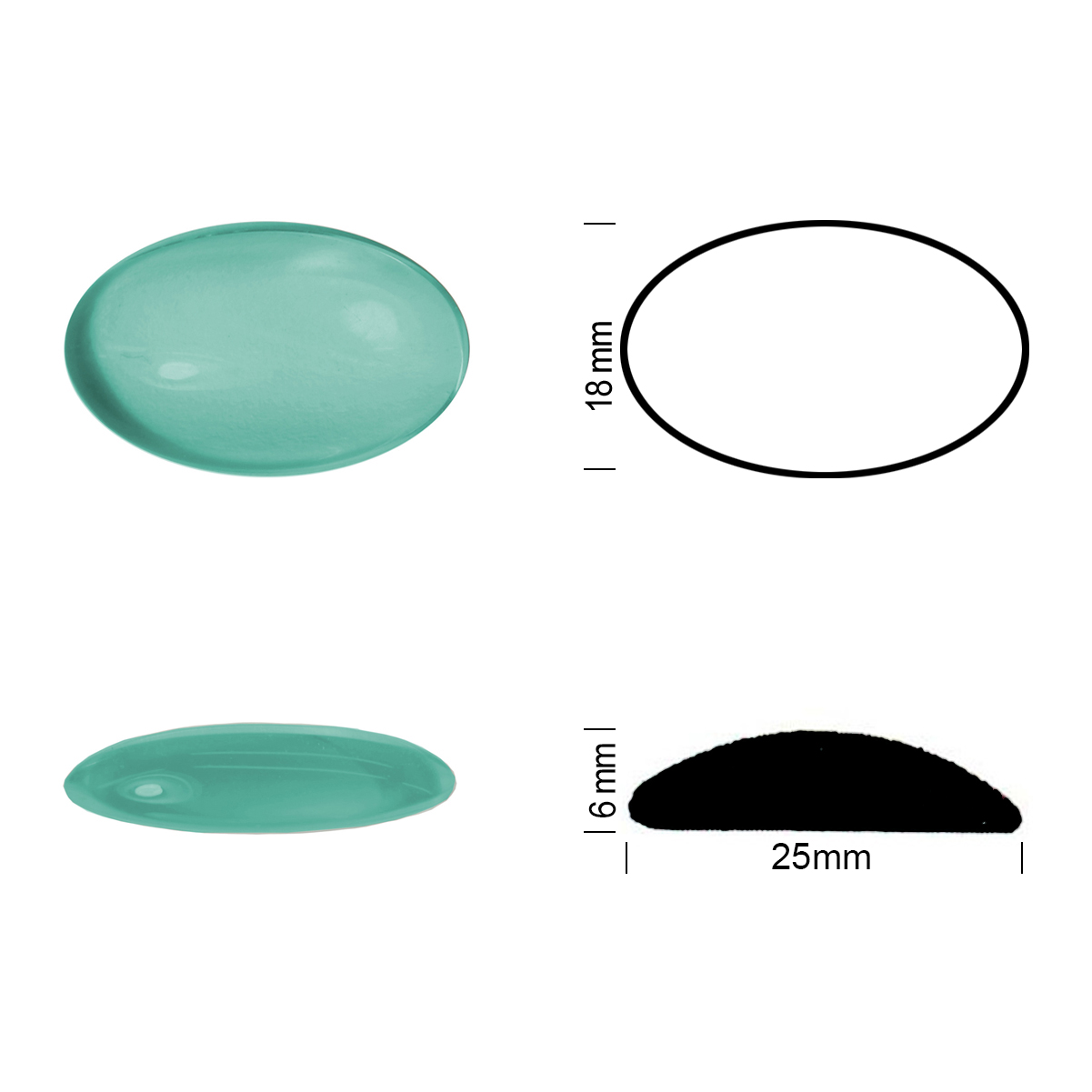 Jewel 25/18 moss green Jewel 25/18 moss green