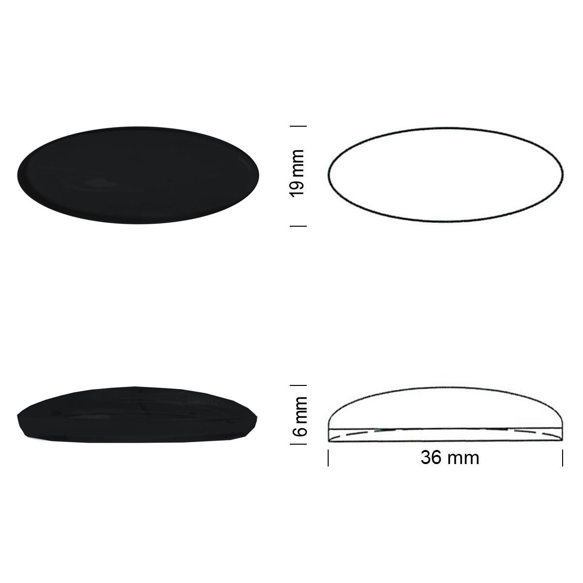 Jewel 36/19 black Jewel 36/19 black