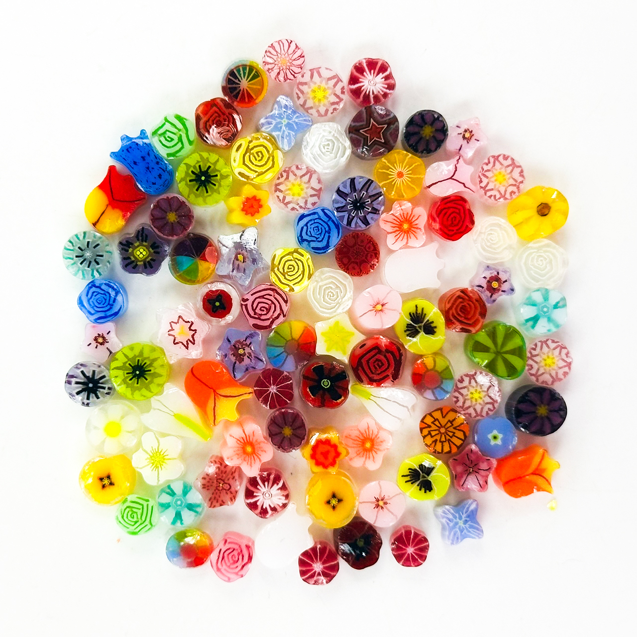 TGE Murrine COE90 Flower - Mix TGE Murrine COE90 Flower - Mix