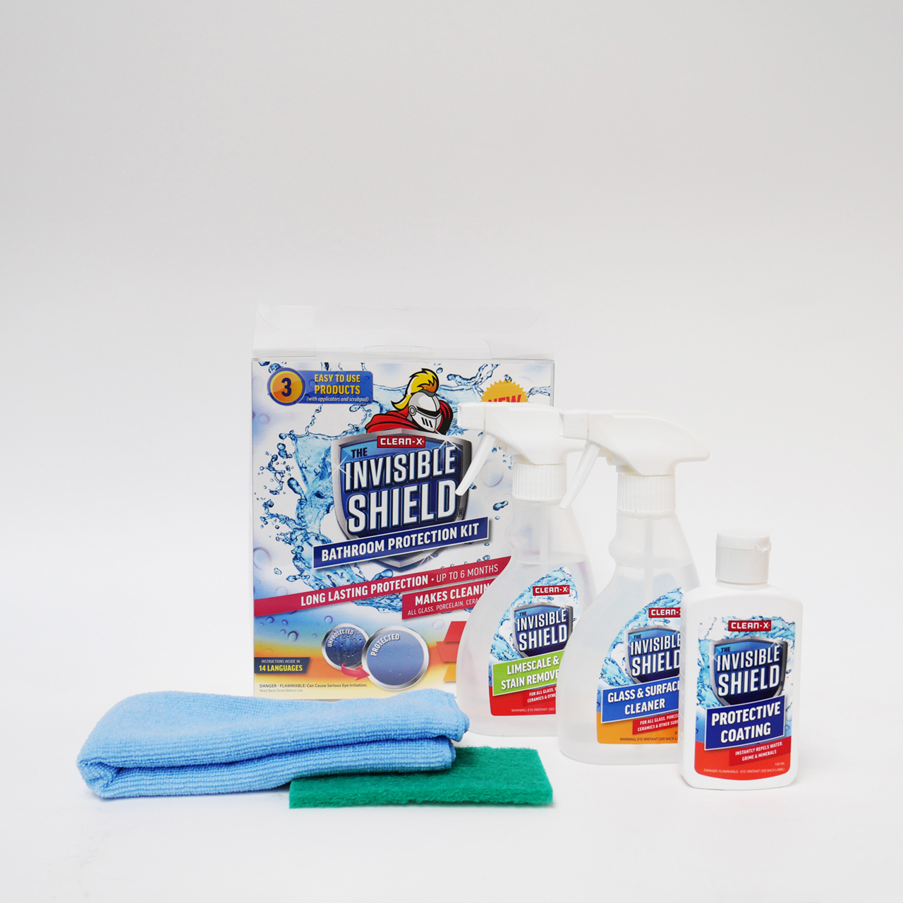 INVISIBLE SHIELD® Kit de protección para el baño: Limpiar, Proteger, Mantener INVISIBLE SHIELD® Kit de protección para el baño: Limpiar, Proteger, Mantener