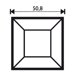 Bevel Straight 2 x 2"