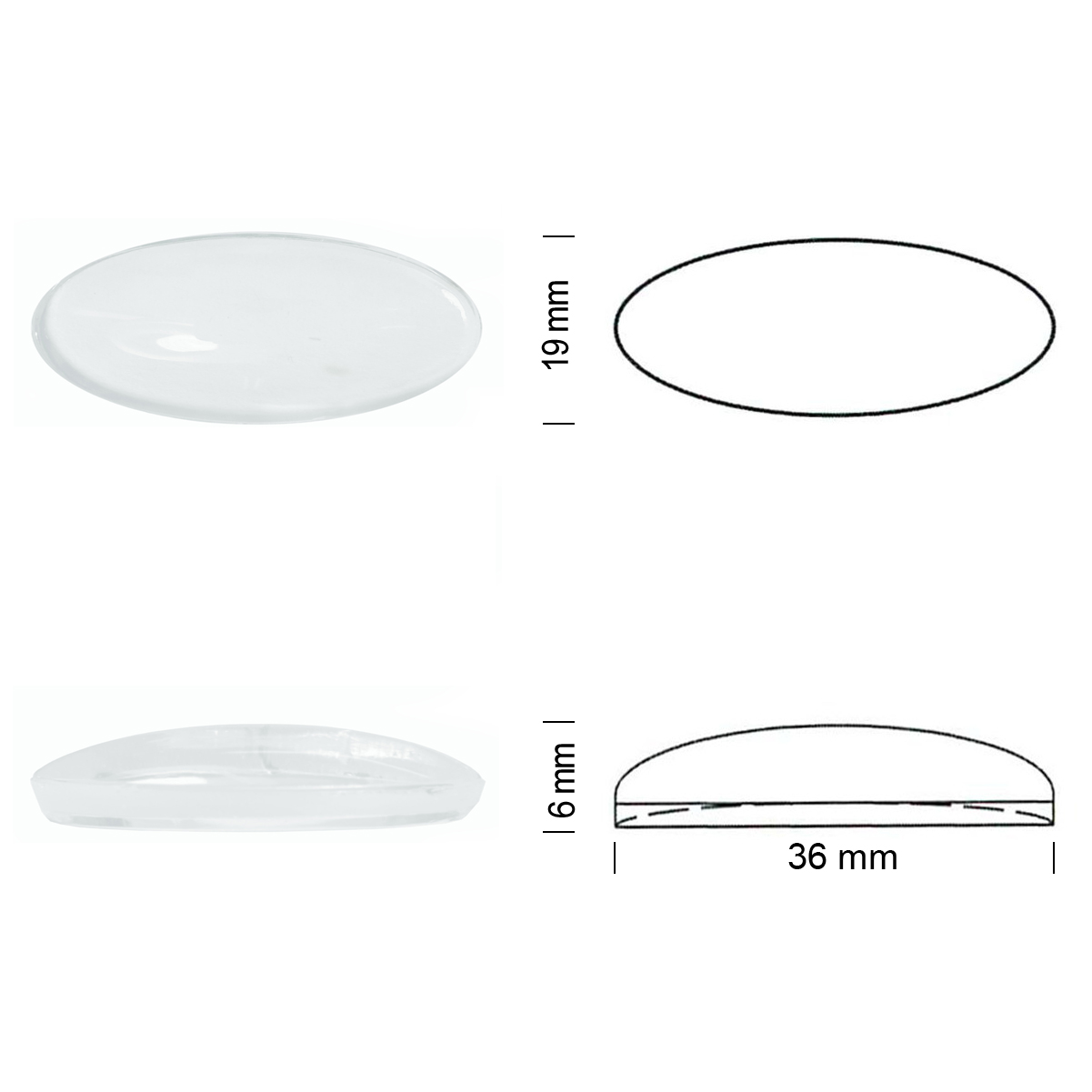 Jewel 36/19 white opal Jewel 36/19 white opal