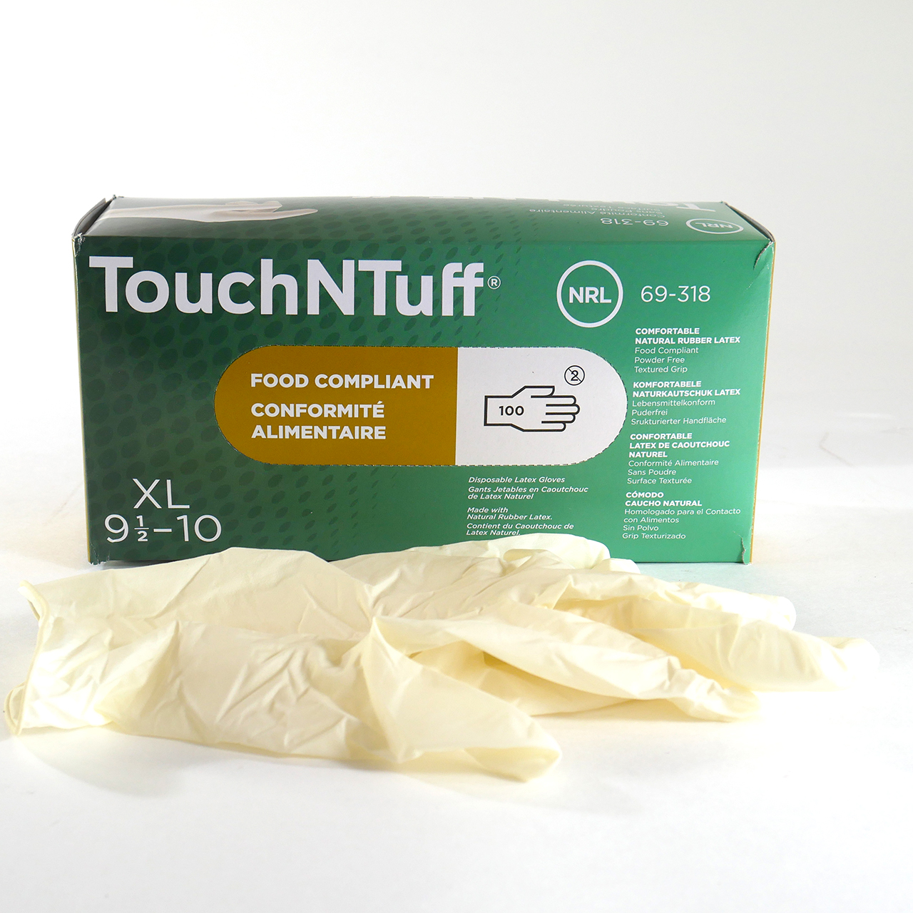 Guantes desechables Latex sin polvo 100 uds talla L Guantes desechables Latex sin polvo 100 uds talla L