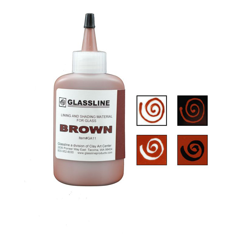 Glassline crayon GA11 brown 56g