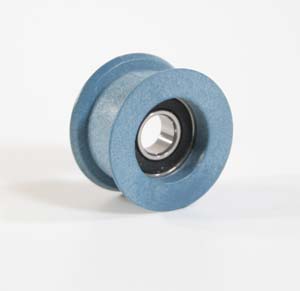 Führungsrollen blau mit Lager Führungsrollen blau mit Lager