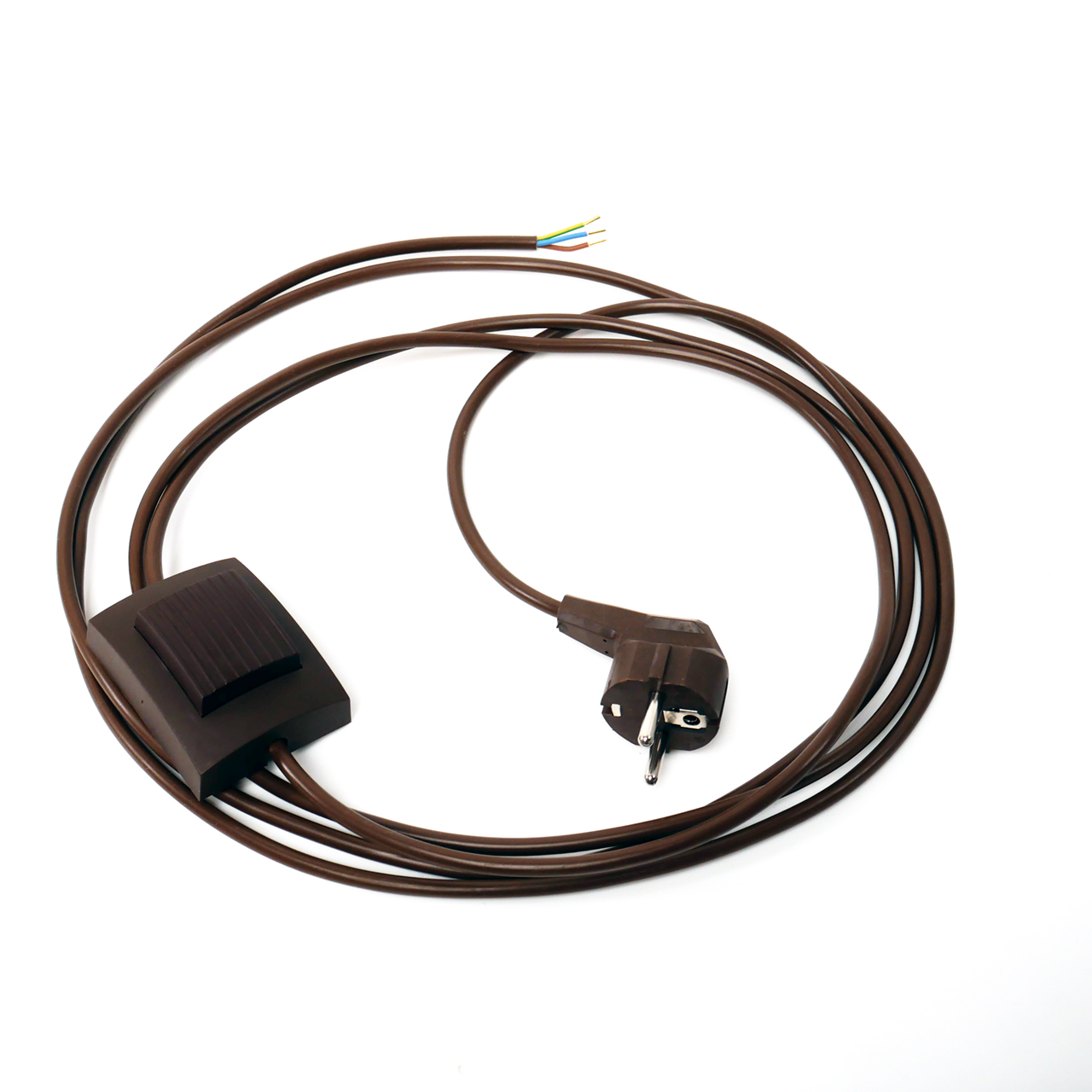Cord with feet-switch brown Cord with feet-switch brown