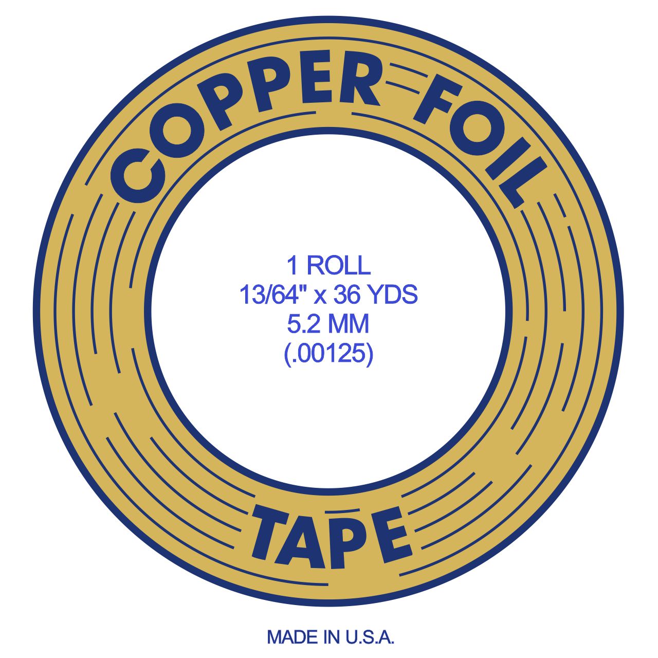 EDCO Copper Foil copper 13/64" 5,2mm