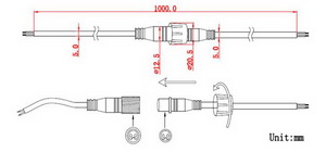 LED-connector for Strip, 500 mm