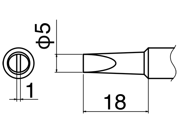 HAKKO soldering tip T19-D5 HAKKO soldering tip T19-D5