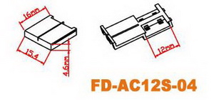 LED-connector for 12mm