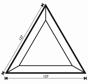 Bevel Triangle 5 x 5 x 5" Bevel Triangle 5 x 5 x 5"