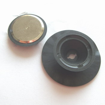 PICO-Halter schwarz für Senklochbohrung für 6-8mm Glas