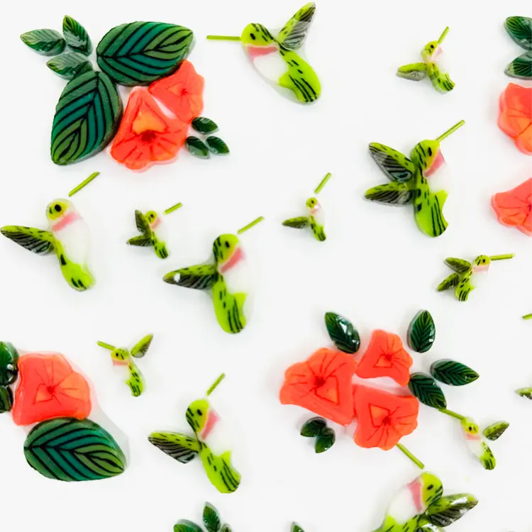 TGE Murrini AK90 Gemischte Größe - Kolibri-Blumenmischung TGE Murrini AK90 Gemischte Größe - Kolibri-Blumenmischung