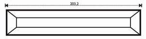 Bevel Straight 1.5 x 8" Bevel Straight 1.5 x 8"