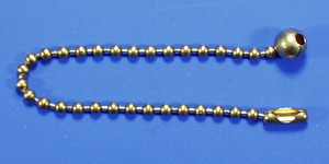 Beaded chain for pull switch brass