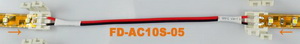 LED-connector for 10mm, +wire +connector