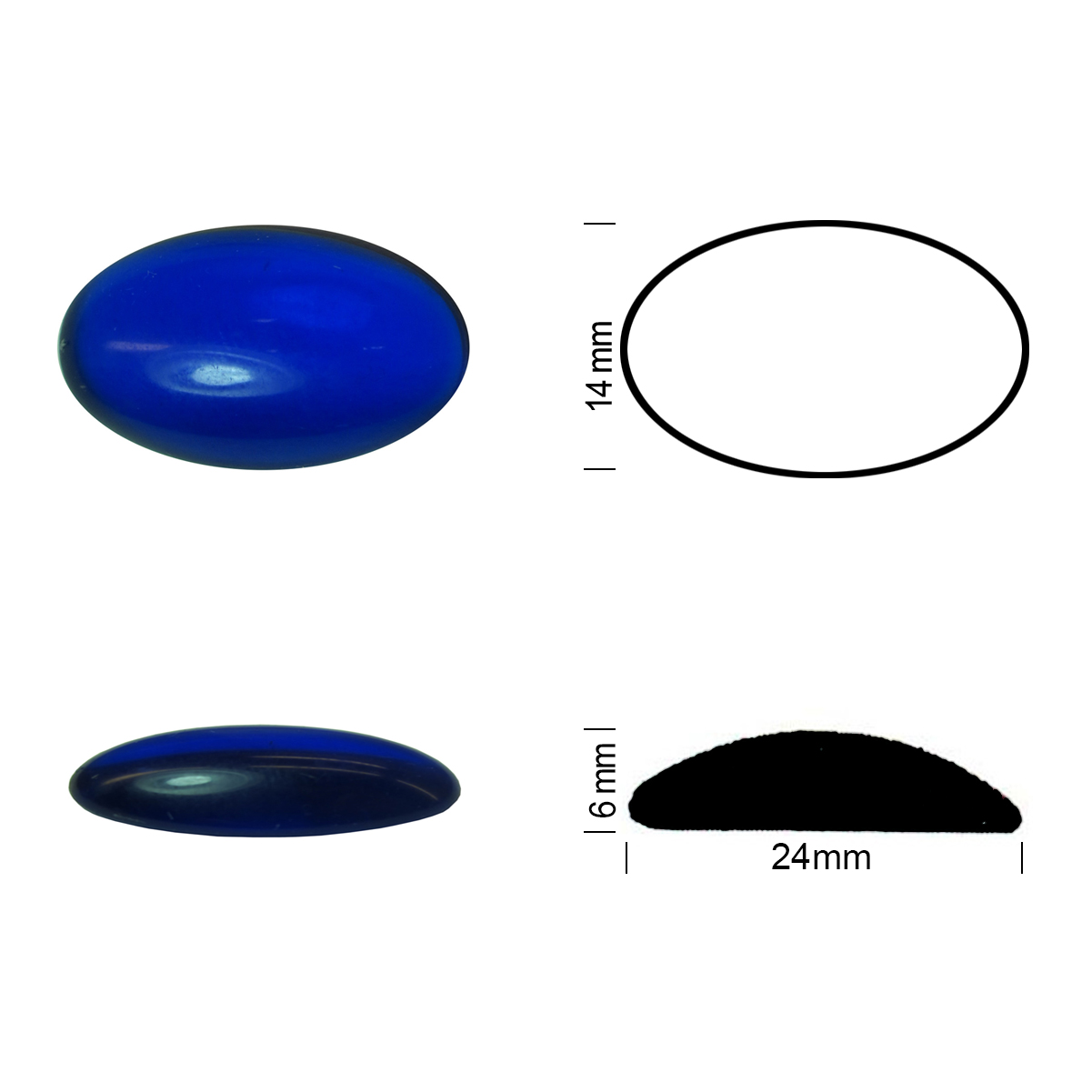 Jewel 24/14 cobalt blue Jewel 24/14 cobalt blue