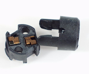 Halogen socket plastic M10x1