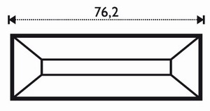 Bevel Straight 1 x 3" Bevel Straight 1 x 3"